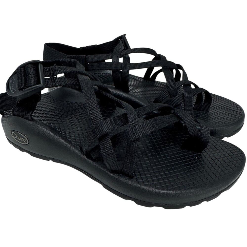 Chaco ZX/2 Classic Double Strap Toe Loop Black Sandal 7